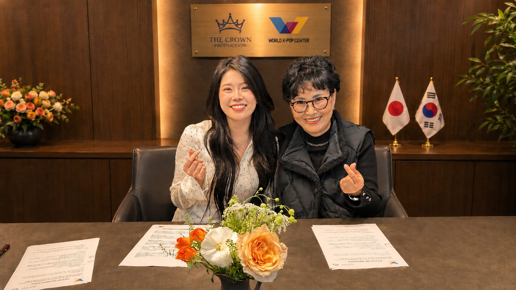 The Crown Production株式会社 CEO 須原汝潔、WORLD K-POP CENTER 会長 キム・インドク